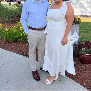 Show Me Your Mumu Garden Midi Dress White XXL